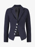 Blazer uni à boutons décoratifs - Marine - 1