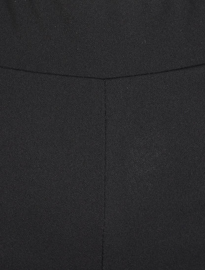 Pantalon ample coupe droite - Noir - 3