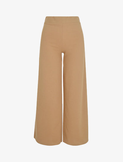 Pantalon ample coupe droite - Camel - 1