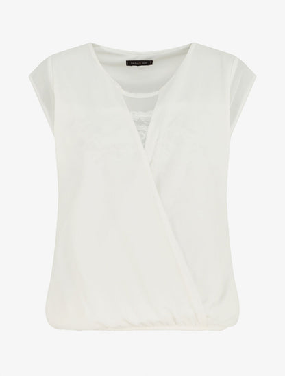Top cache-coeur uni sans manches - Blanc - 5