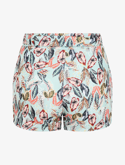 Short imprimé feuilles tropicales - Bleu clair - 2