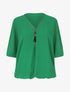Blouse unie en voile - Vert - 5