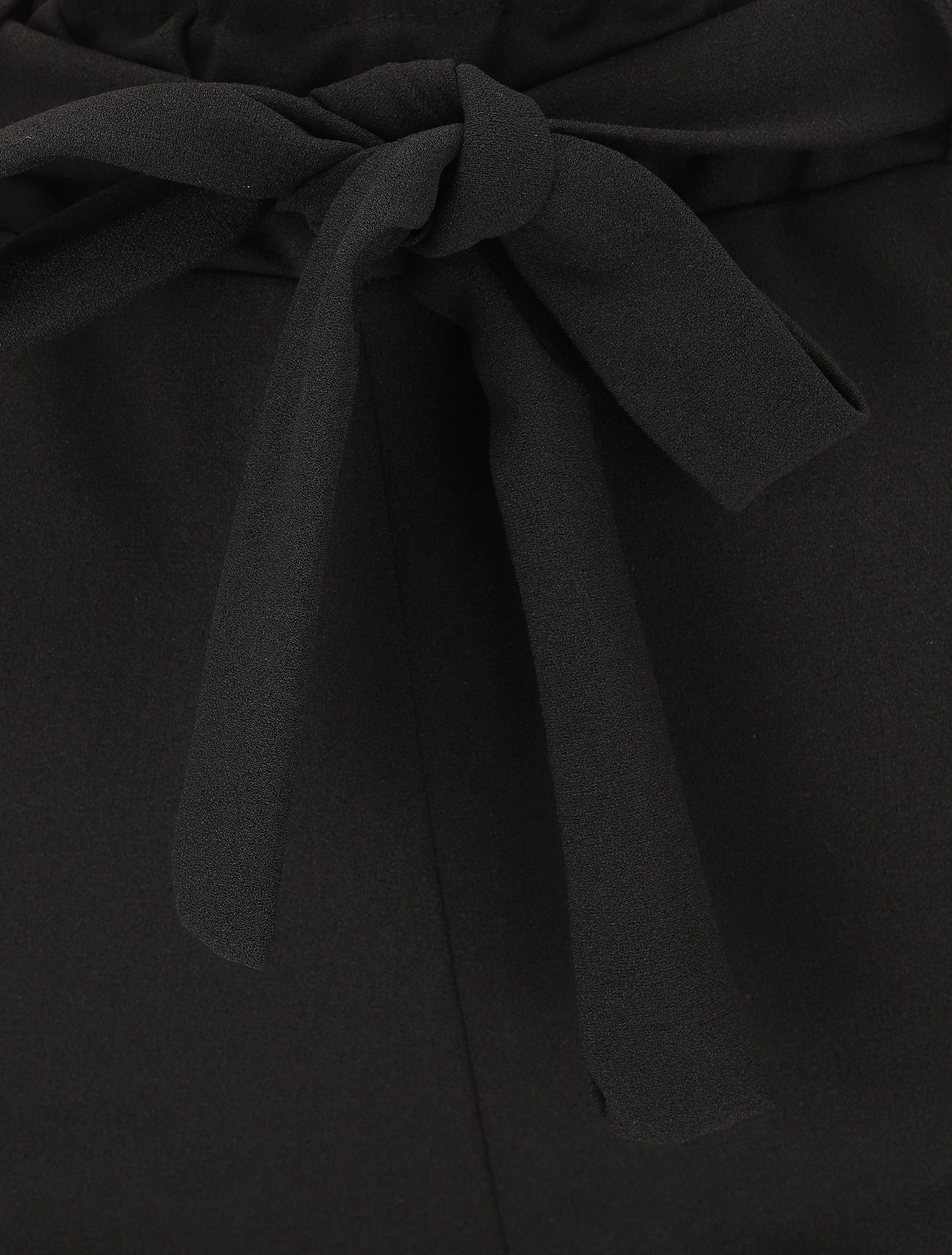 Pantalon uni ample fluide - Noir - 3
