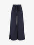 Pantalon uni ample fluide - Marine - 1