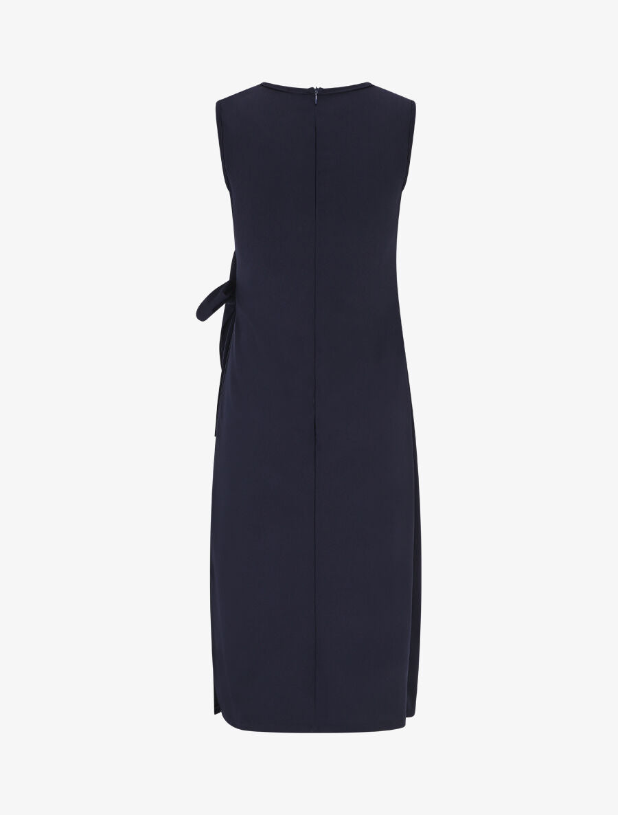 Robe style portefeuille et bord fendu - Marine - 2
