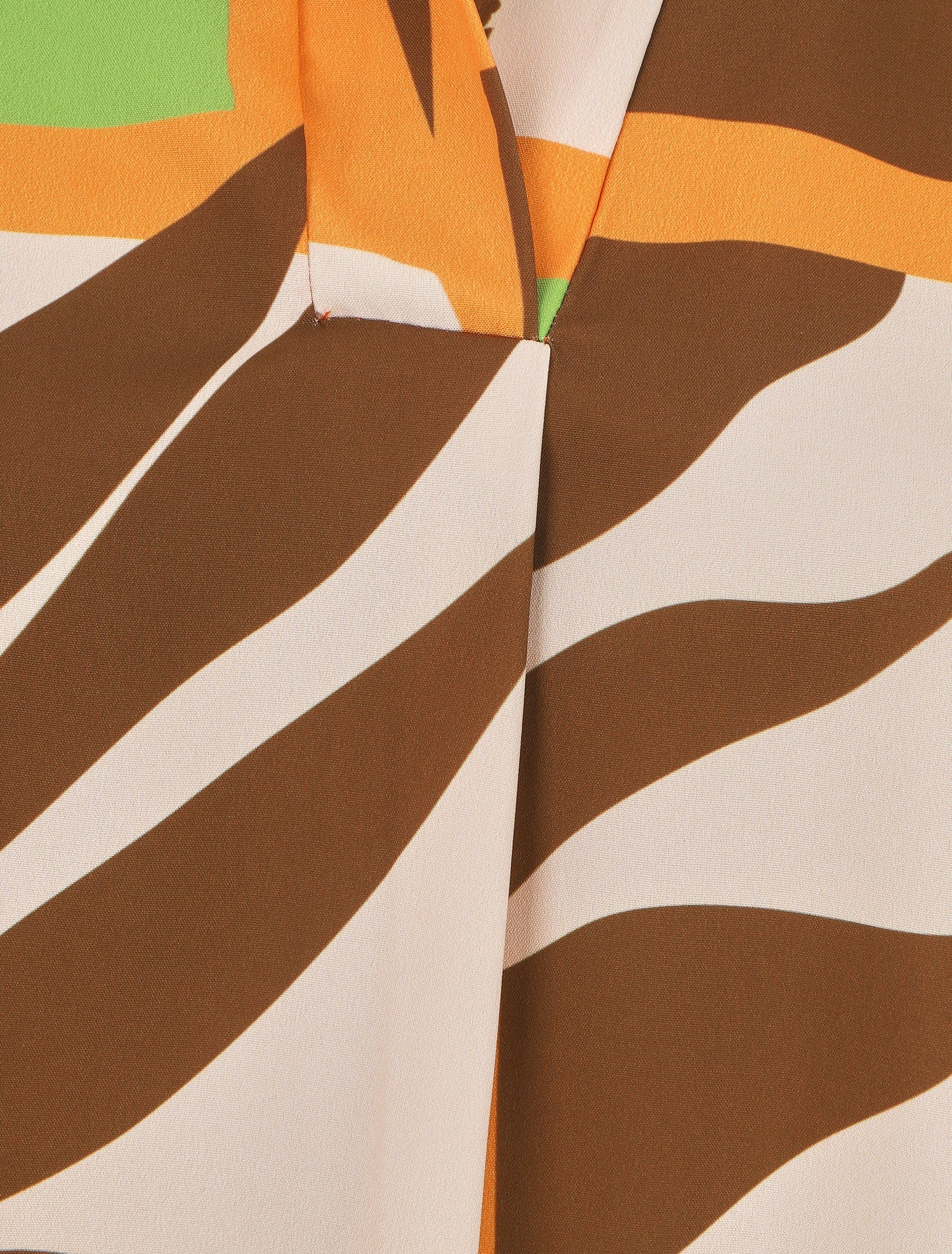 Blouse oversize à imprimé graphique - Orange - 3
