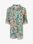 Blouse oversize à imprimé fleuri - Vert - 1