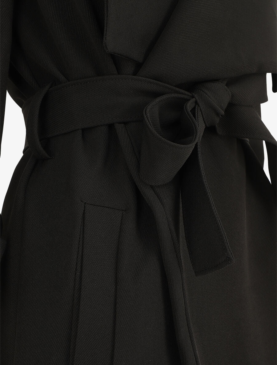 Trench droit mi-long - Noir - 3