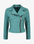 Veste en suédine style perfecto - Vert d&