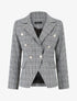 Blazer droit à imprimé Prince de Galles - Noir - 5
