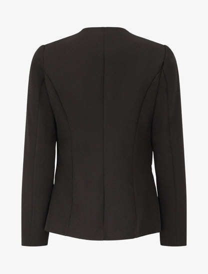 Blazer uni à poches zippées - Noir - 2