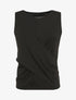 Top uni à base asymétrique - Noir - 1