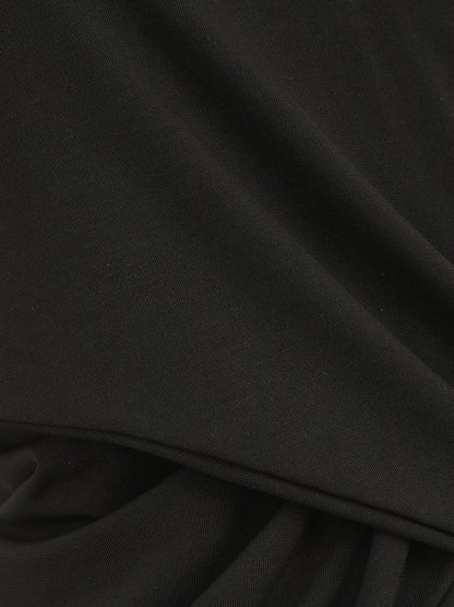 Top uni à base asymétrique - Noir - 3