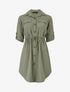 Robe chemise unie - Kaki - 1