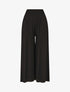 Pantalon ample à taille élastiquée - Noir - 1