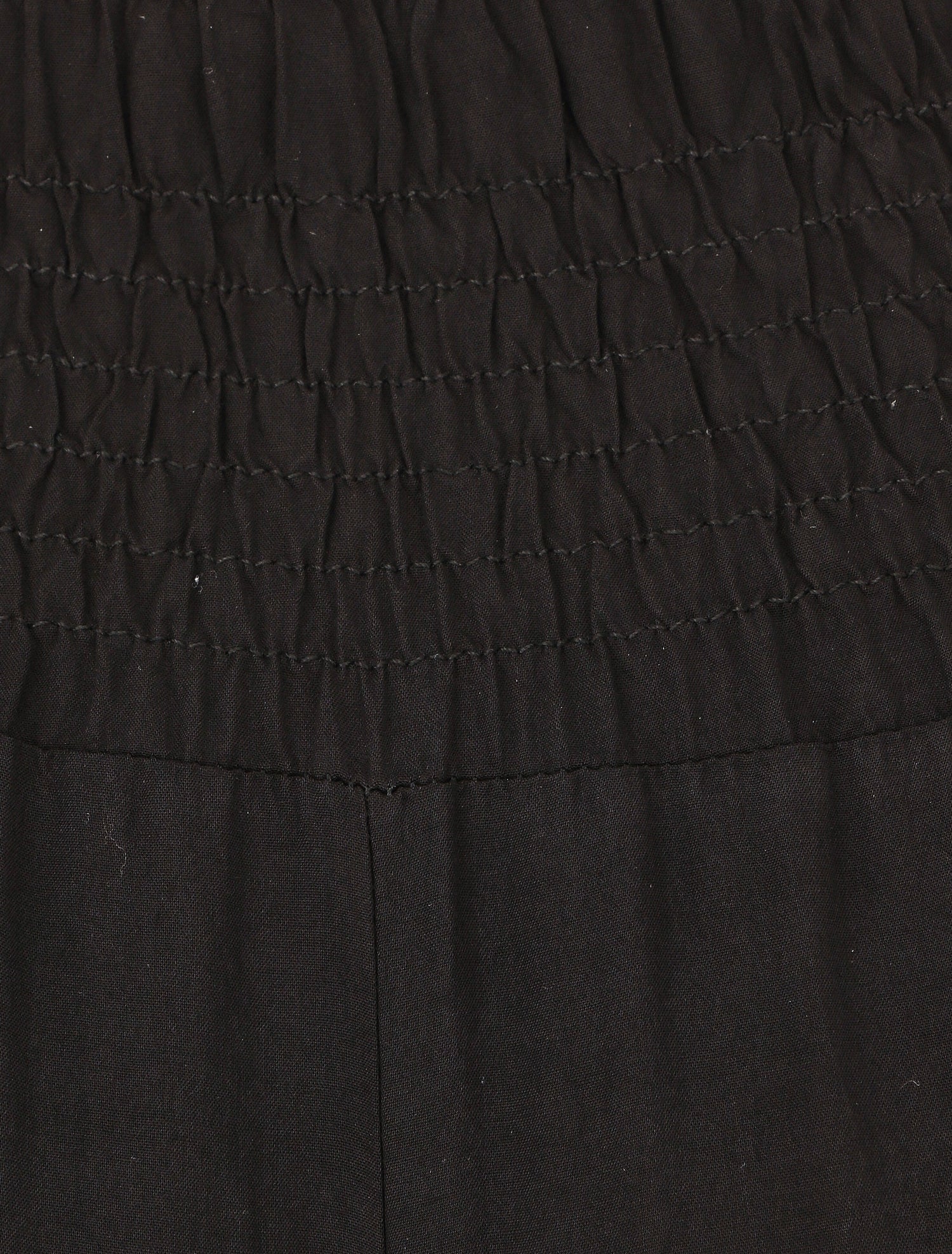 Pantalon ample à taille élastiquée - Noir - 3
