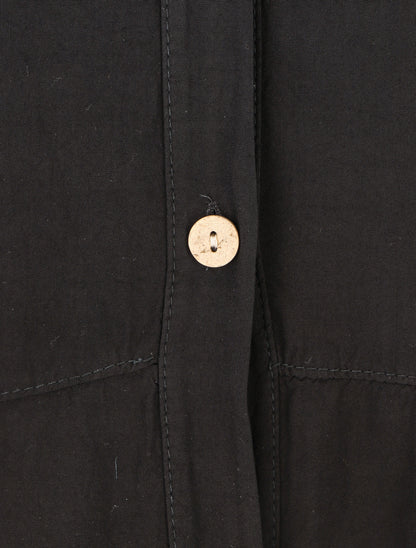 Chemise fluide oversize - Noir - 3