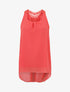 Top en voile sans manches dos en crochet - Corail - 1