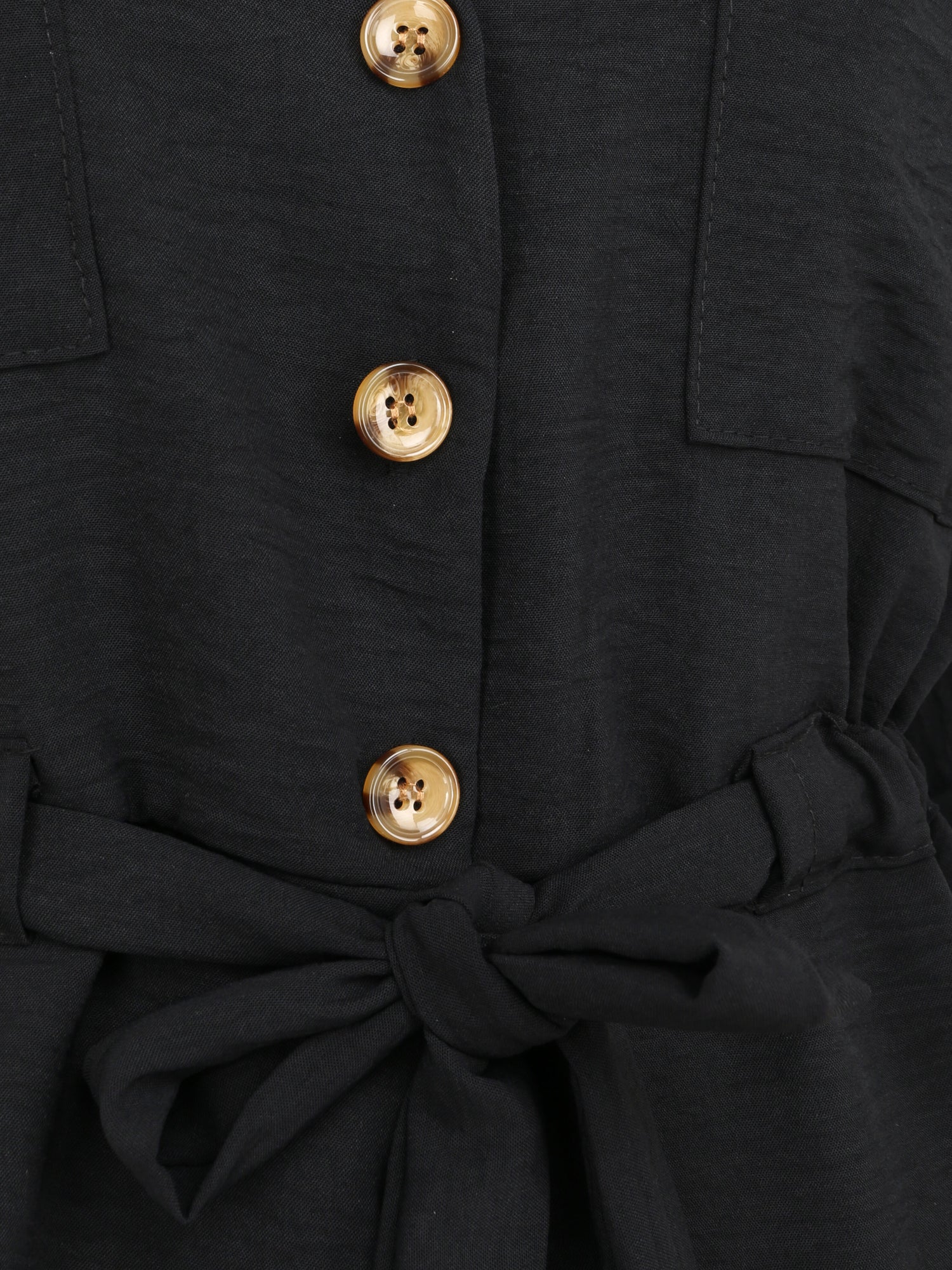 Top fluide boutonné - Noir - 3