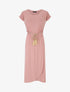 Robe longue style portefeuille - Rose - 5