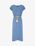 Robe longue style portefeuille - Bleu - 5