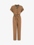 Combinaison unie fluide - Camel - 1