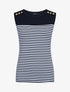 Top à imprimé style marinière - Marine - 5