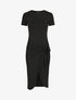 Robe longue style portefeuille - Noir - 1