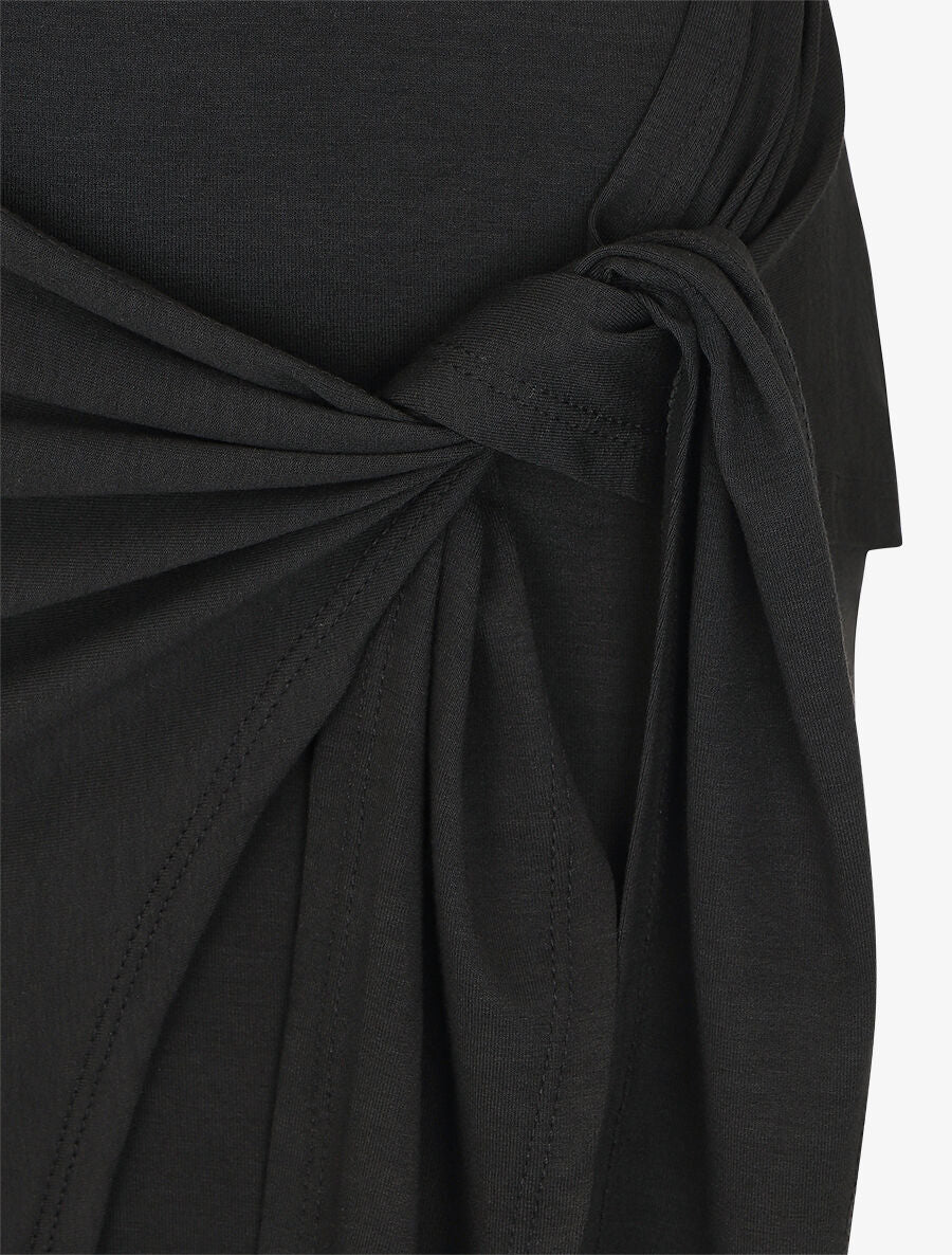 Robe longue style portefeuille - Noir - 3
