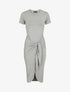 Robe longue style portefeuille - Gris - 5