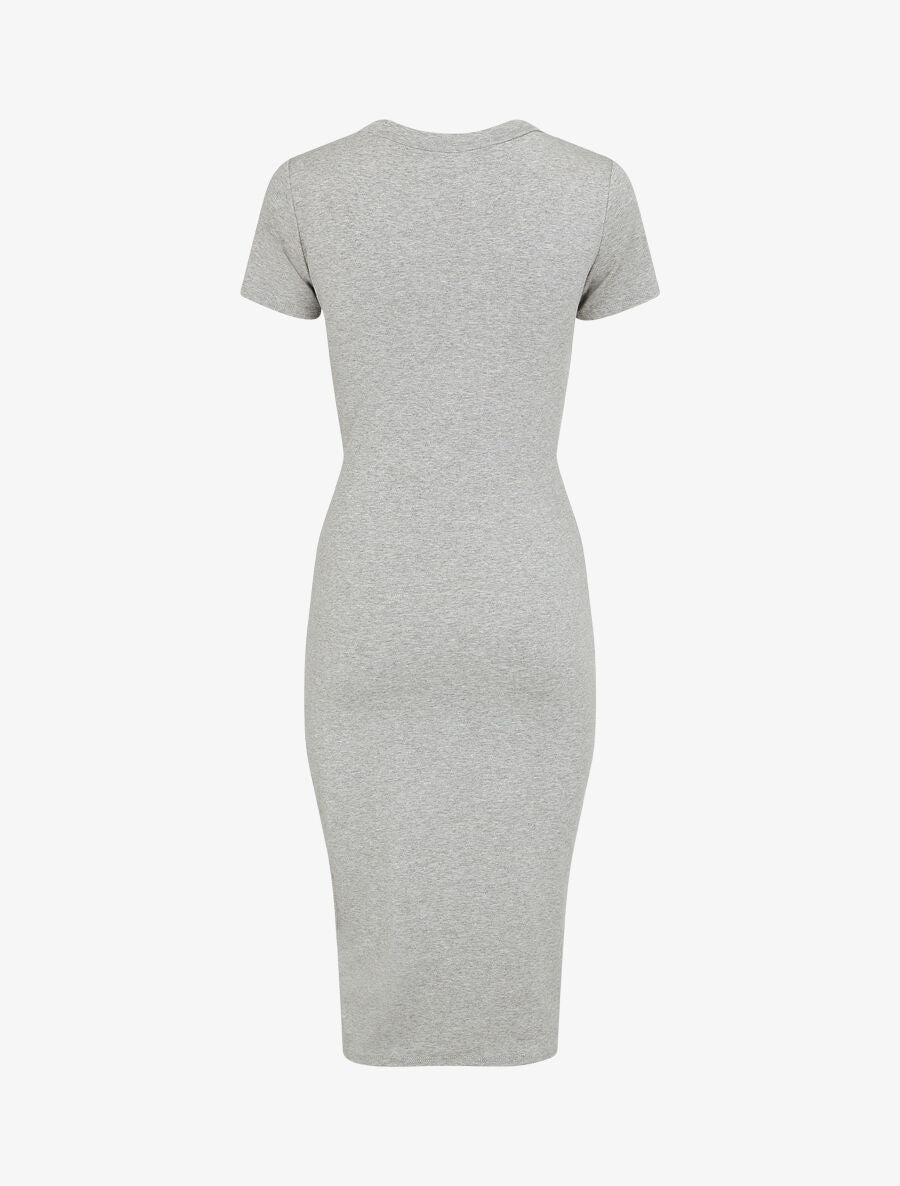 Robe longue style portefeuille - Gris - 2