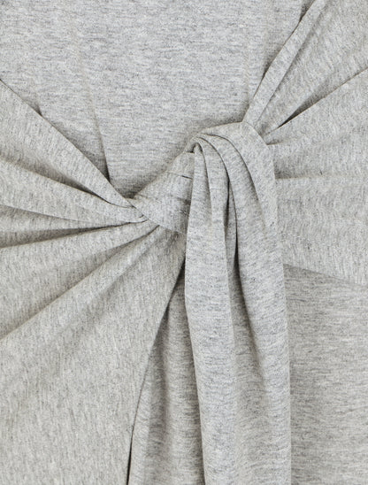 Robe longue style portefeuille - Gris - 3