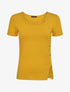 Top uni à boutons décoratifs - Jaune - 1