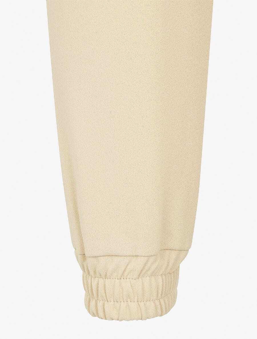 Jogging cargo taille haute - Beige - 3