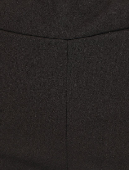 Pantalon fluide uni - Noir - 3