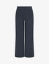 Pantalon fluide uni - Marine - 1