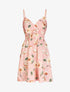 Robe patineuse imprimé floral - Rose - 1