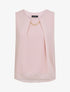 Top droit sans manches col à chaîne - Rose - 5