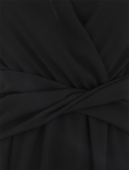 Robe fluide sans manches évasée - Noir - 3