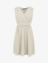Robe fluide sans manches évasée - Beige - 5