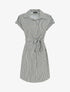 Robe chemise imprimé rayures - Kaki - 5