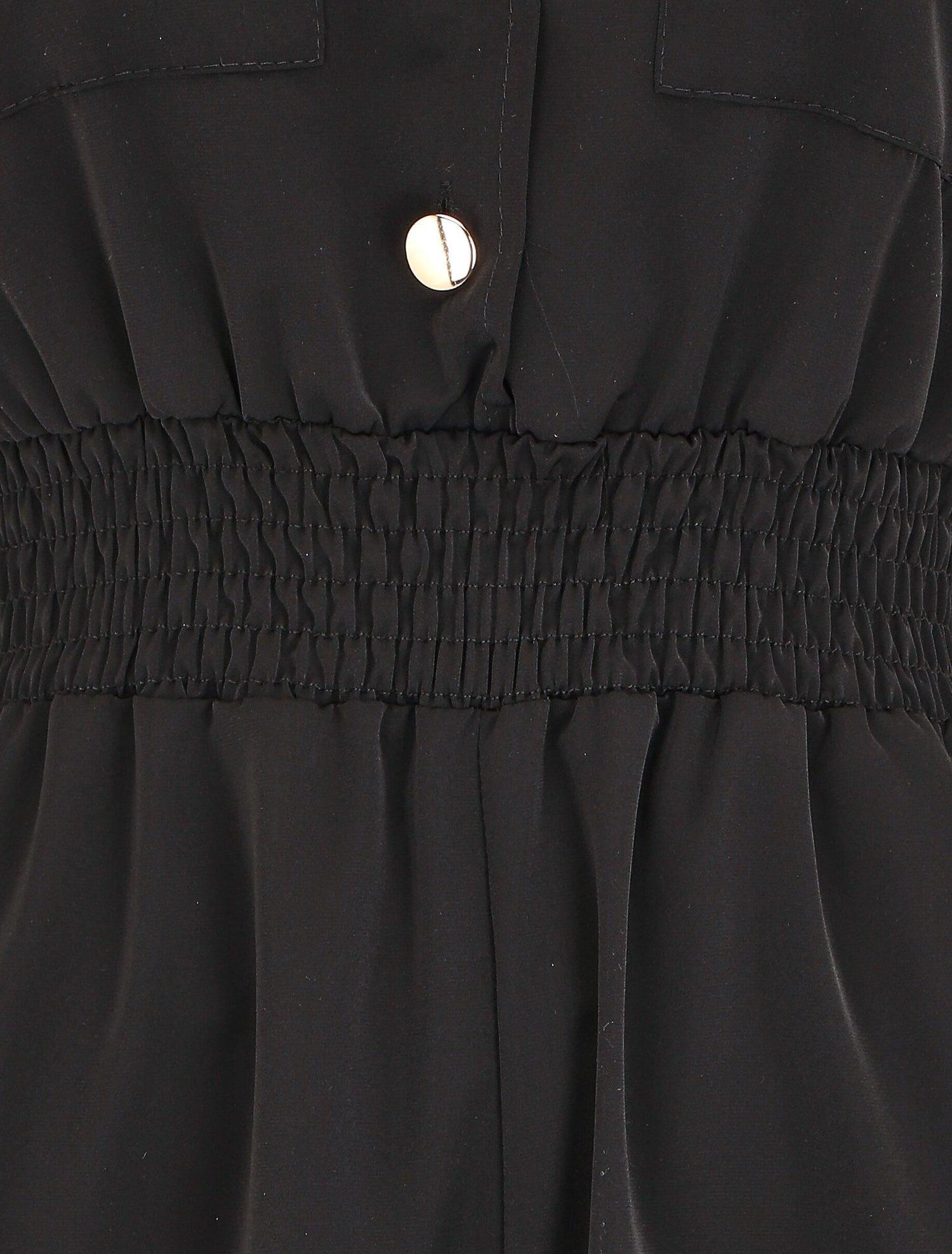 Combishort fluide à taille élastiquée - Noir - 3