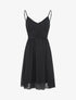 Robe courte unie - Noir - 1