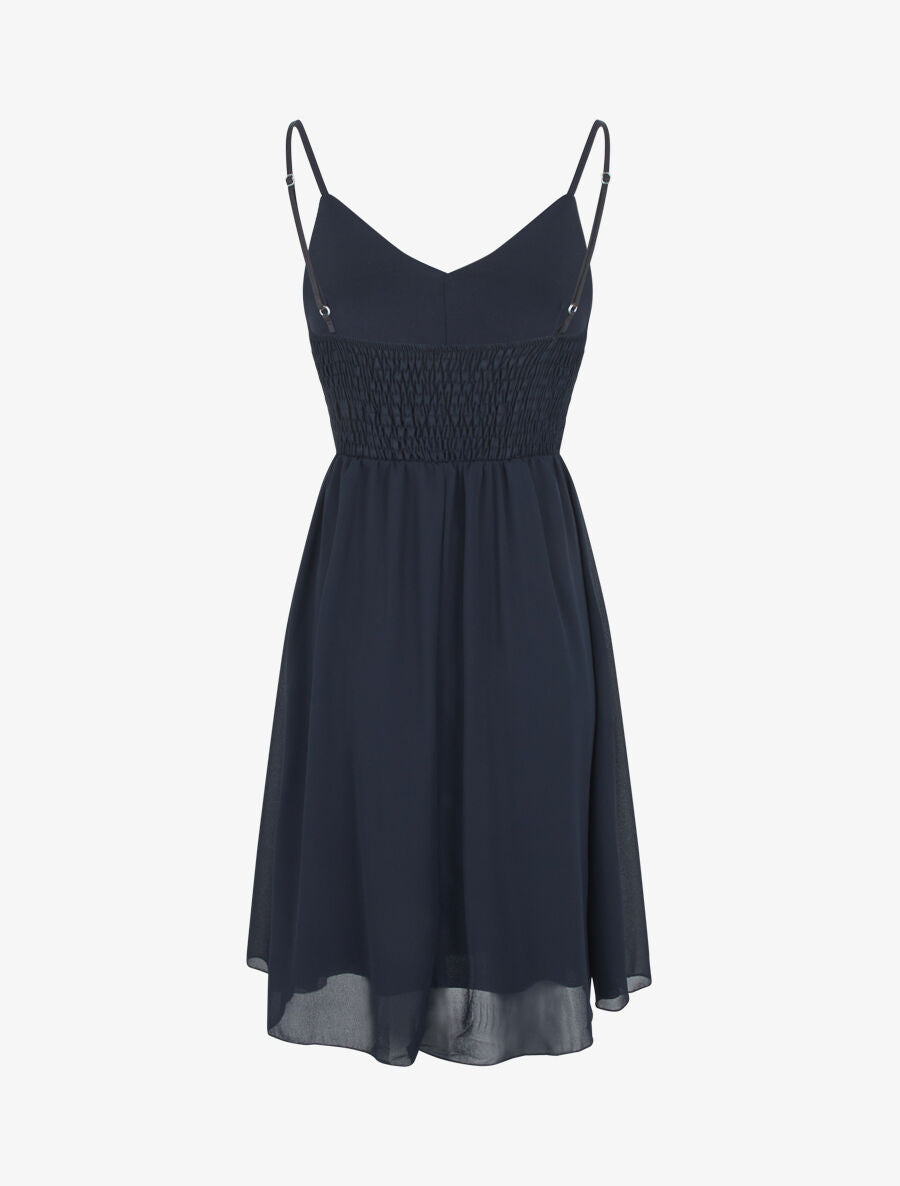 Robe courte unie - Marine - 2