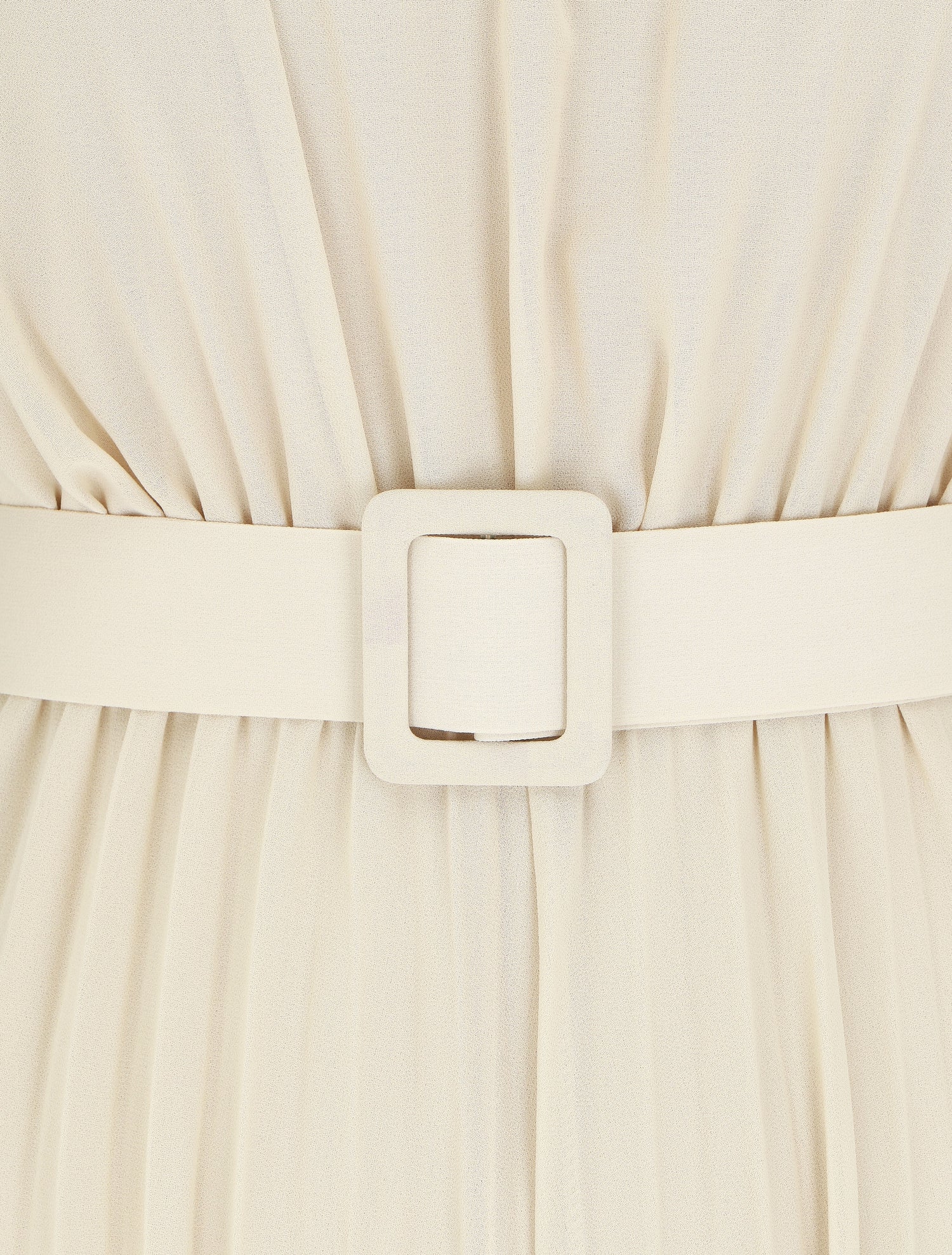 Combinaison plissée sans manches - Beige - 3