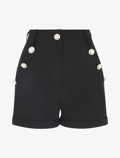 Short à pont taille haute - Noir - 1