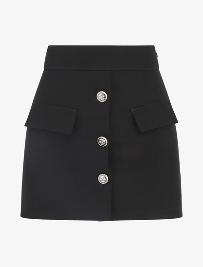 Short jupe taille haute - Noir - 1