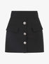 Short jupe taille haute - Noir - 1