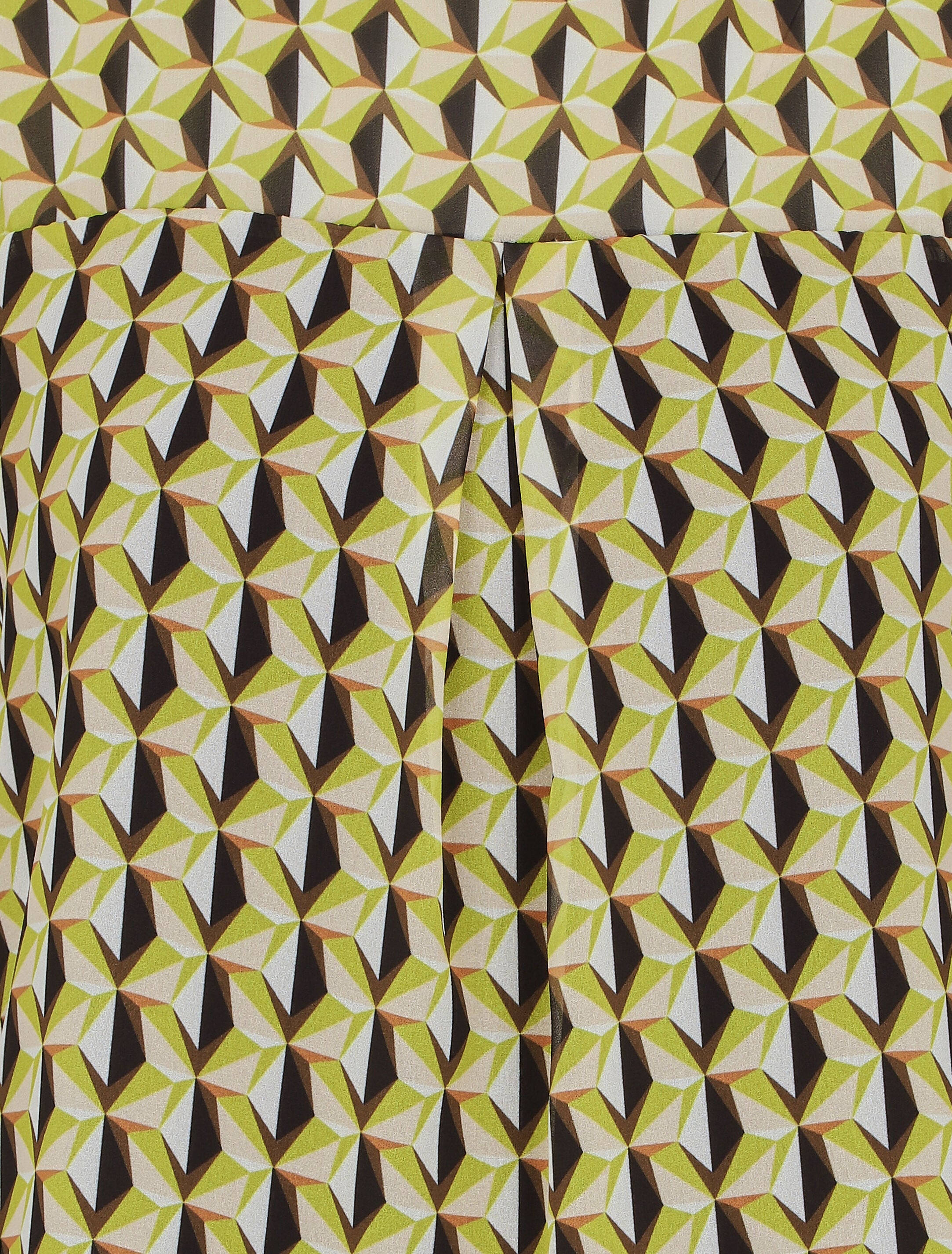 Top manches courtes imprimé mosaïque - Noir/vert - 3
