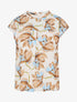 Top manches courtes imprimé floral - Beige - 5